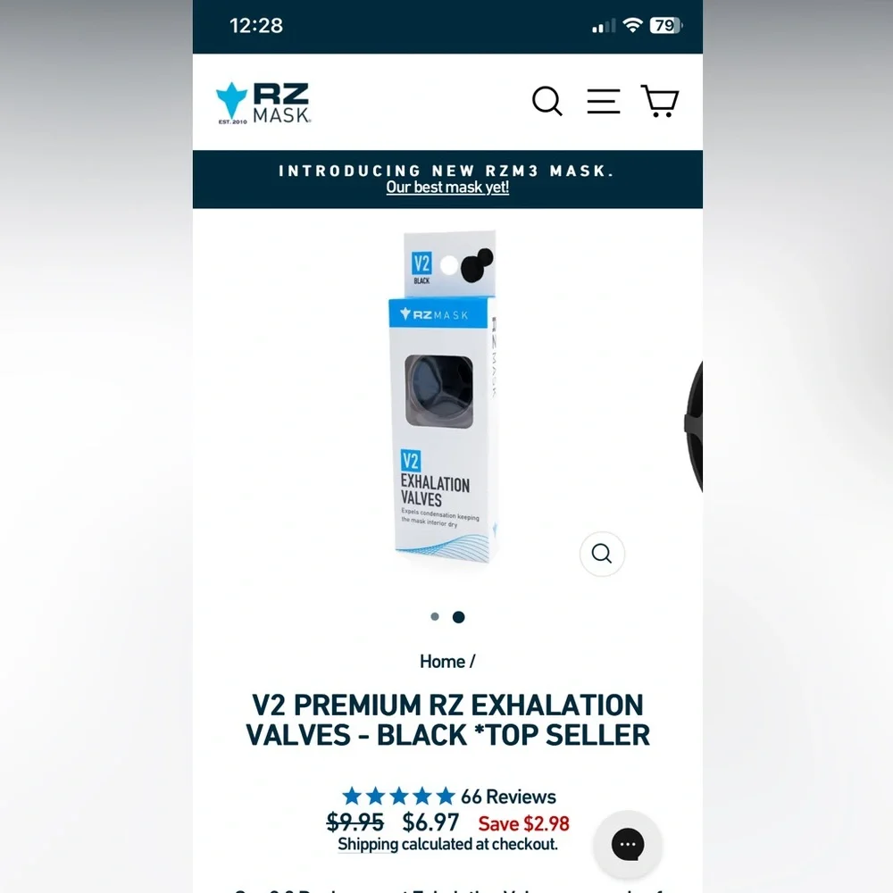 RZ Mask Filters and replacement valves